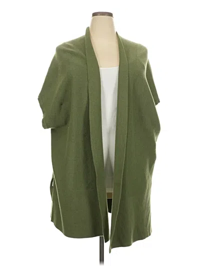 Pre-owned Jjill Kimono In Green