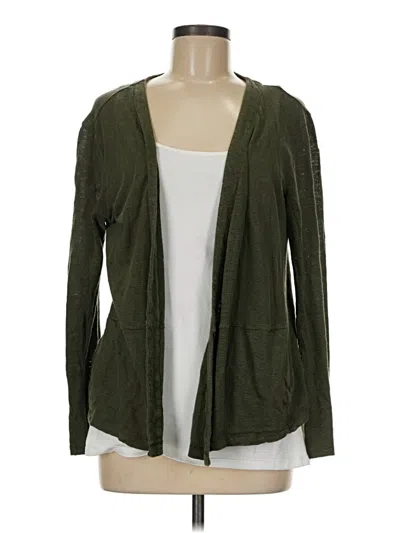 Pre-owned Jjill Kimono In Green