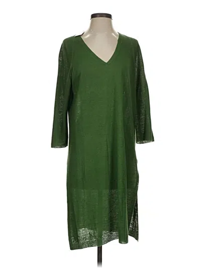 Pre-owned Jjill Kimono In Green