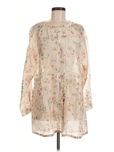 Pre-owned Jjill Kimono In Ivory