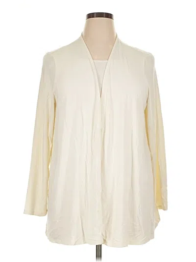 Pre-owned Jjill Kimono In Ivory