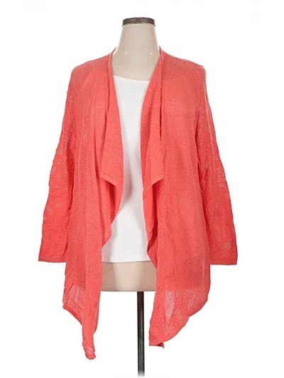 Pre-owned Jjill Kimono In Orange