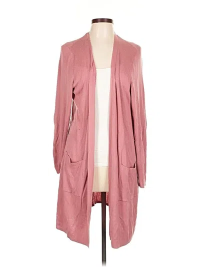 Pre-owned Jjill Kimono In Pink