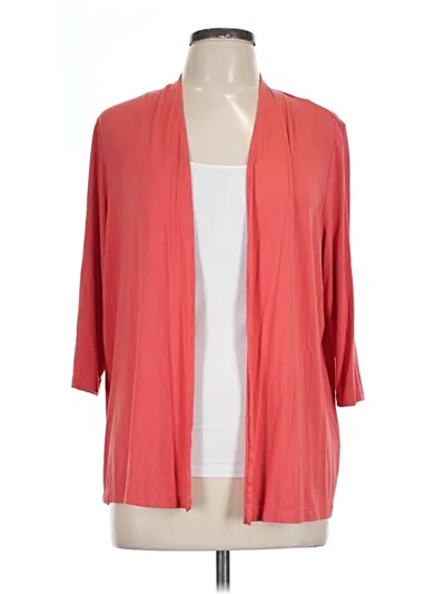 Pre-owned Jjill Kimono In Red