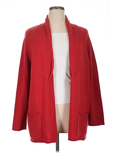 Pre-owned Jjill Kimono In Red