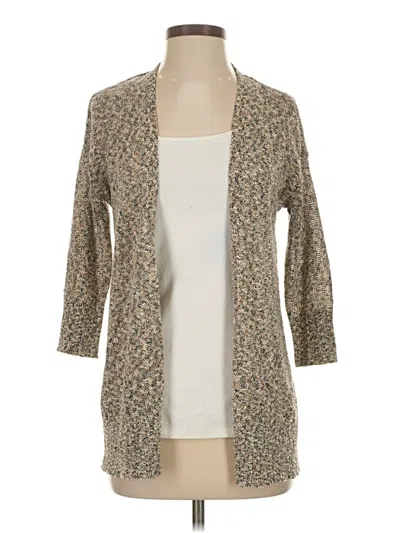 Pre-owned Jjill Kimono In Tan