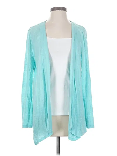 Pre-owned Jjill Kimono In Teal