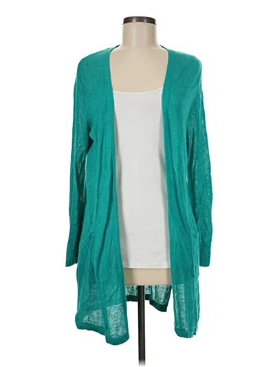Pre-owned Jjill Kimono In Teal