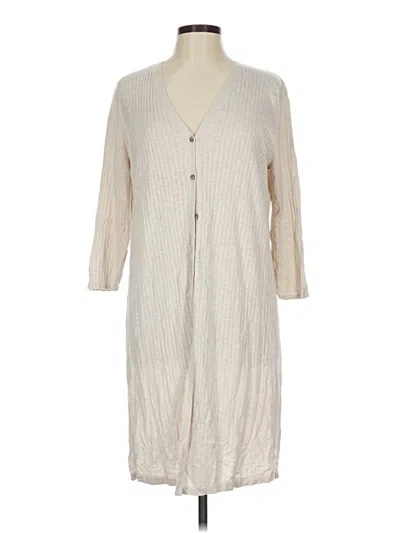 Pre-owned Jjill Kimono In White