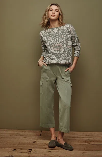 Jjill J.jill Knit Cargo Crops In Light Peat Moss