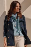 Jjill J.jill Knit Double-breasted Peacoat In Ink