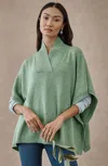 Jjill J.jill Knit Pullover Poncho In Green
