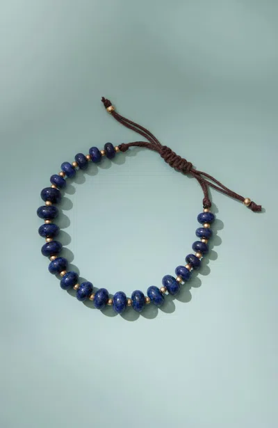 Jjill J.jill Lapis Beaded Bracelet In Blue