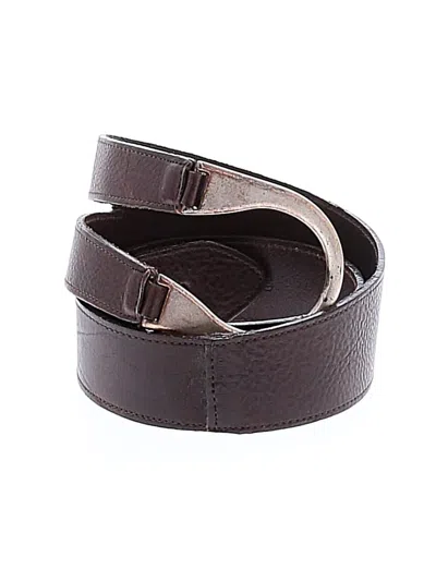 Pre-owned Jjill Leather Belt In Brown