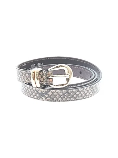 Pre-owned Jjill Leather Belt In Gray