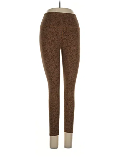 Pre-owned Jjill Leggings In Brown
