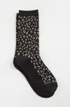 Jjill J.jill Leopard Cotton-blend Crew Socks