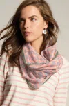 Jjill J.jill Light-as-air Infinity Scarf In Pink Macaroon Multi