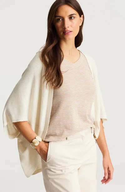 Jjill Lightweight Sweater-knit Shrug In Brown