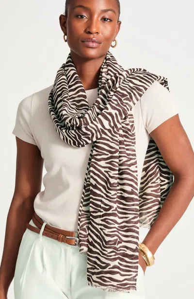 Jjill Lightweight Wrap In Brown