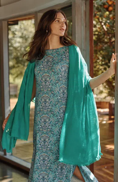 Jjill J.jill Lightweight Wrap In Fresh Teal