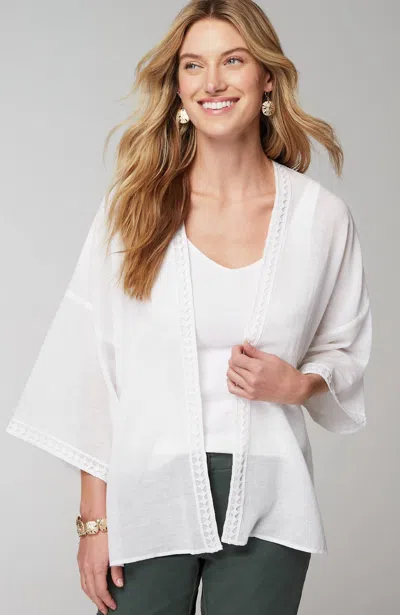 Jjill J.jill Linen-blend Jacket In White