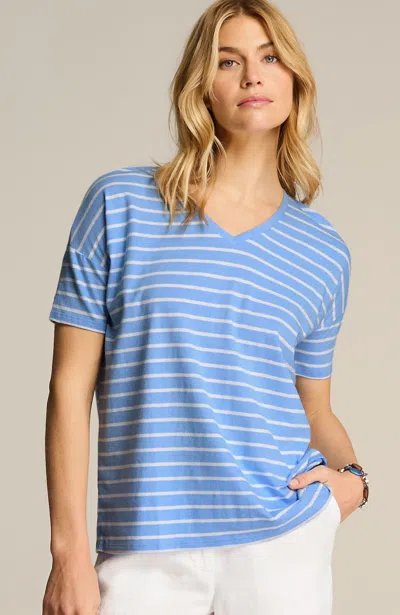 Jjill J.jill Linen-blend Relaxed Tee In Multi
