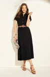 Jjill J.jill Linen-blend Seamed Maxi Skirt