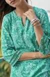Jjill J.jill Linen-blend Trimmed Tunic