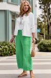 Jjill J.jill Linen Creased-front Wide-leg Pants