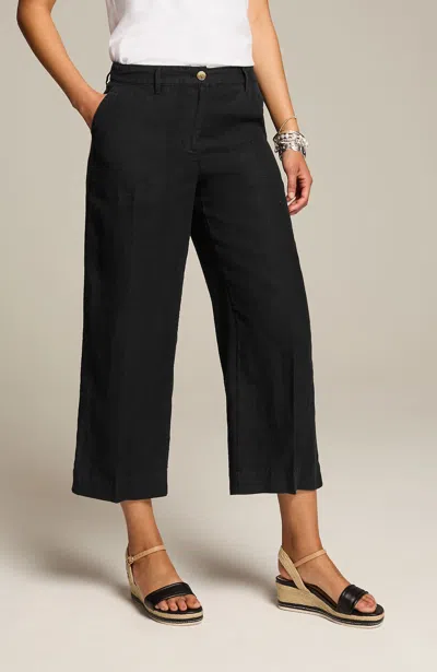 Jjill J.jill Linen Creased-front Wide-leg Pants
