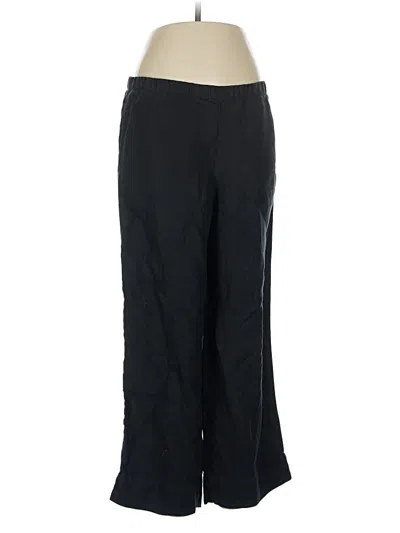 Pre-owned Jjill Linen Pants In Black