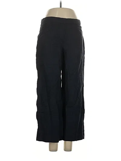 Pre-owned Jjill Linen Pants In Black