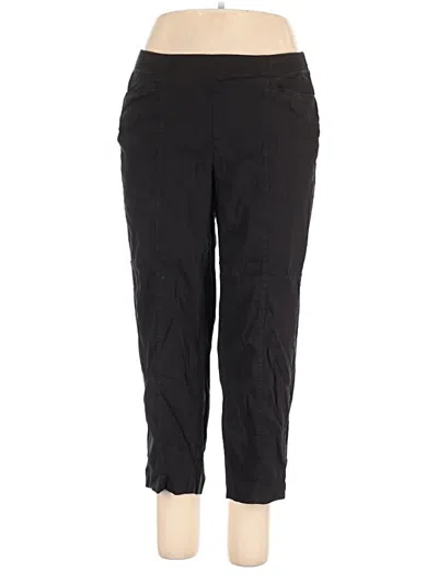 Pre-owned Jjill Linen Pants In Black