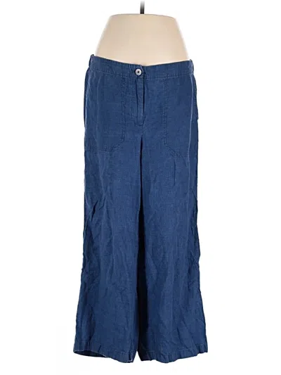 Pre-owned Jjill Linen Pants In Blue