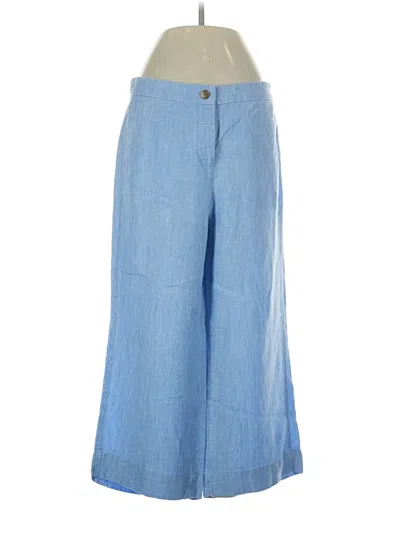 Pre-owned Jjill Linen Pants In Blue