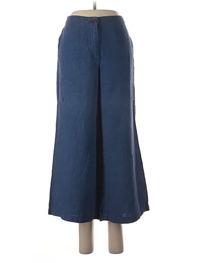 Pre-owned Jjill Linen Pants In Blue
