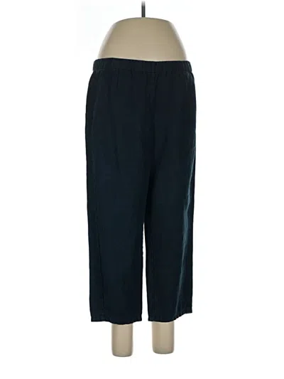 Pre-owned Jjill Linen Pants In Blue