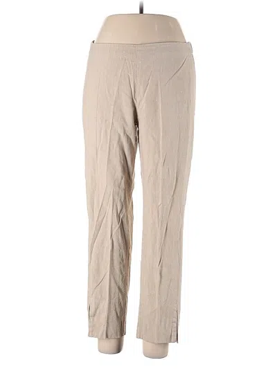 Pre-owned Jjill Linen Pants In Brown