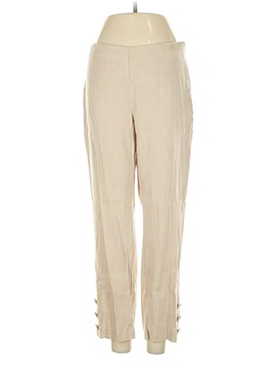 Pre-owned Jjill Linen Pants In Brown