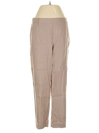 Pre-owned Jjill Linen Pants In Brown