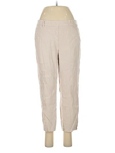 Pre-owned Jjill Linen Pants In Brown