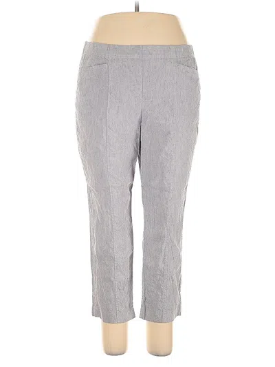 Pre-owned Jjill Linen Pants In Gray