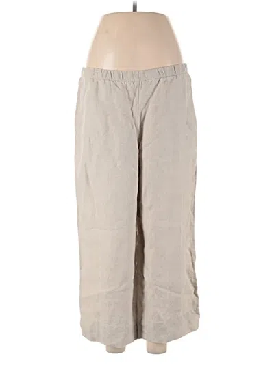 Pre-owned Jjill Linen Pants In Gray