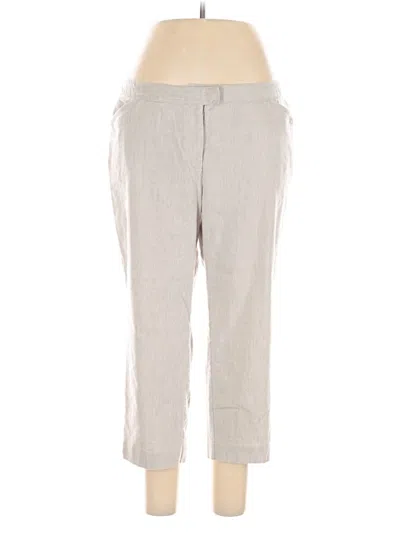 Pre-owned Jjill Linen Pants In Gray