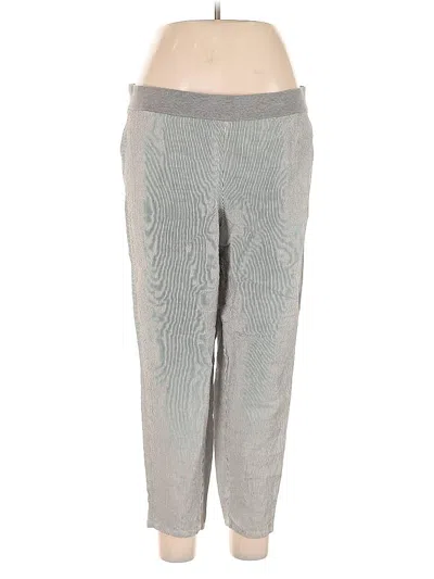 Pre-owned Jjill Linen Pants In Gray