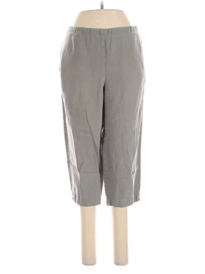 Pre-owned Jjill Linen Pants In Gray