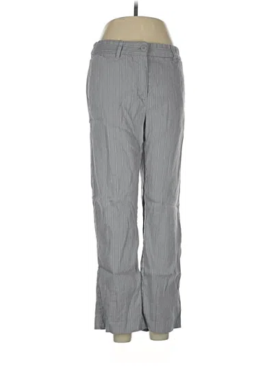 Pre-owned Jjill Linen Pants In Gray