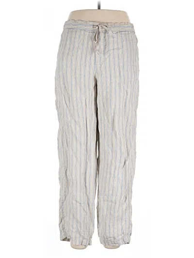 Pre-owned Jjill Linen Pants In Gray