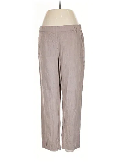 Pre-owned Jjill Linen Pants In Gray